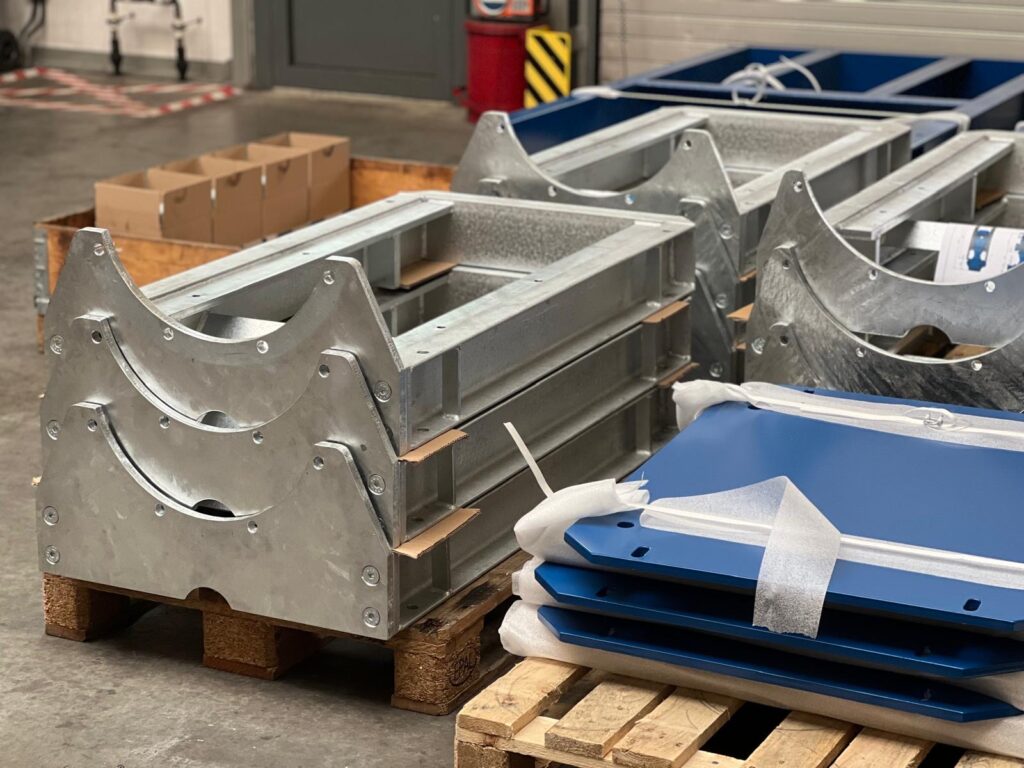 Productie van 17 pompframes voor pompen van Hidrostal