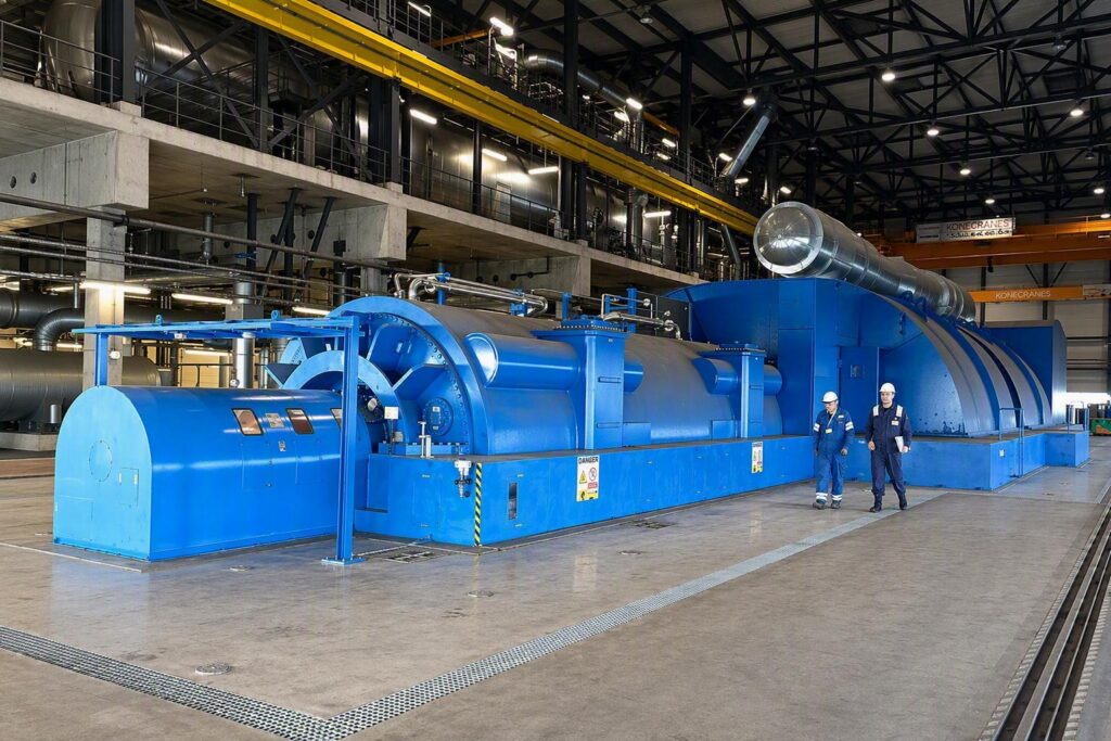 Uitlijning 793,65 Megawatt turbine as